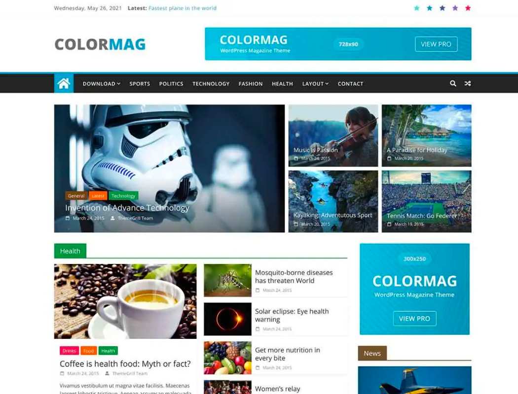 ColorMag - Free WordPress Builder Theme