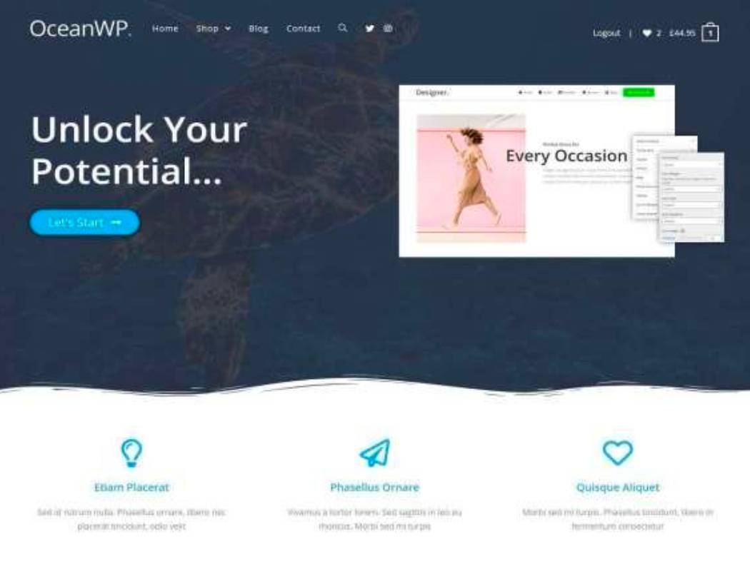 OceanWP - Best Listed Free WordPress Theme
