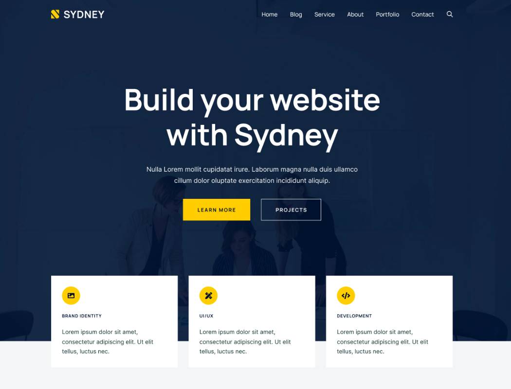 Sydney - WordPress Theme For Free